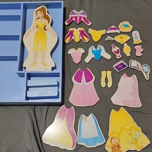 Disney Princess Dress-Up Puzzle Set - Blue, Pink, Yellow